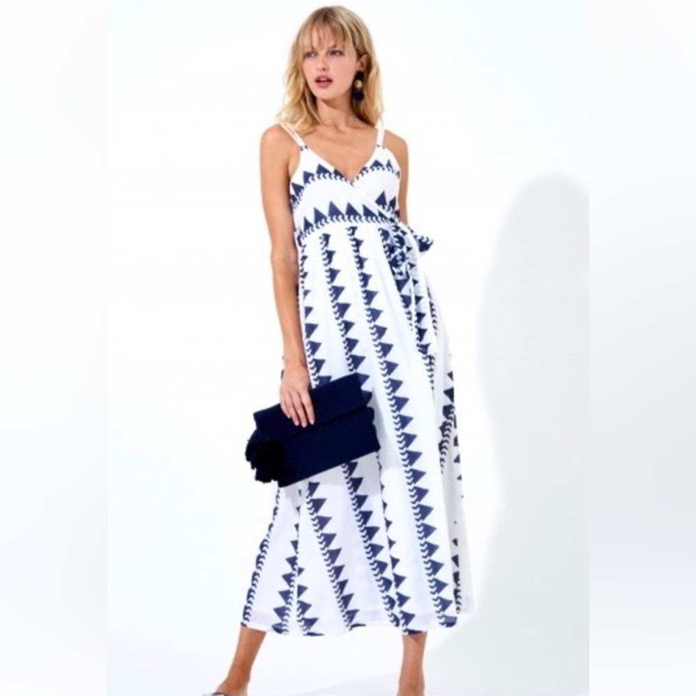 Oliphant Maxi wrap dress maxi Pomona Navy L